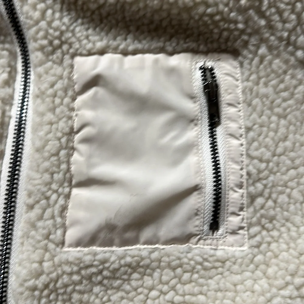 Art Class, Med -8/10, Super Soft Sherpa Fleece Jacket, half Zip, hooded, pockets